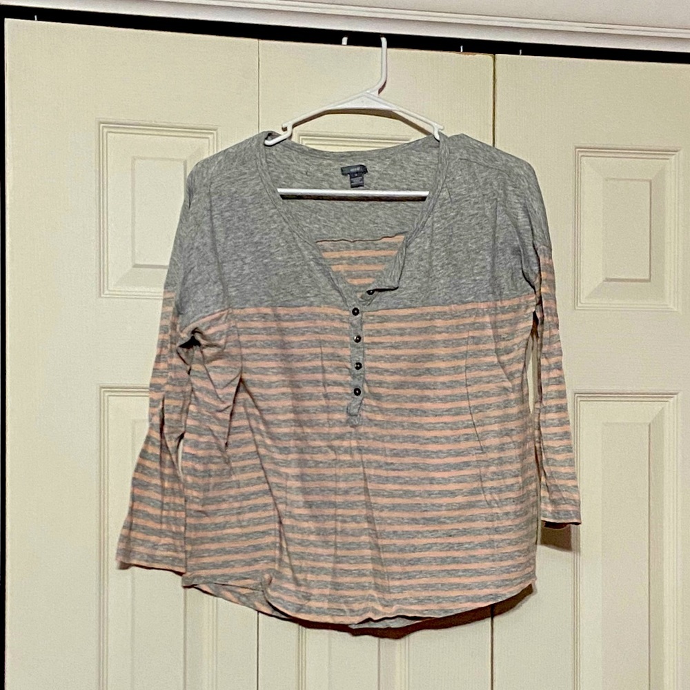 Aerie 3/4 sleeve striped top